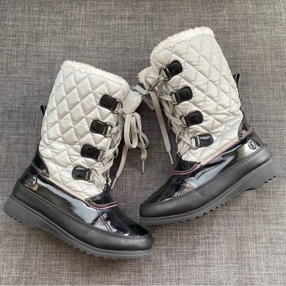 WINTER SNOW BOOT SPORTO Waterproof QUILTED FUAX FUR LINED Boots - Picture 3 of 11